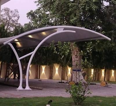 Car roof shade / Pvc tensile shade / Garage parking / Folding shade