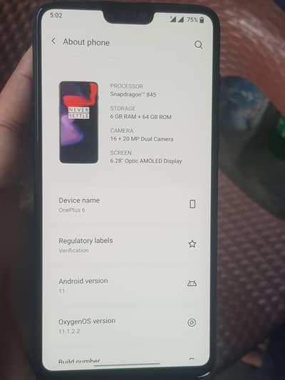 oneplus 6 dual. pta