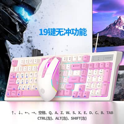 Keyboard + Mouse Mechanical Feel Keyboard Viper km800 RGB Gaming