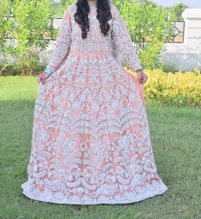 Maxi In peach Colour for Wedding dress