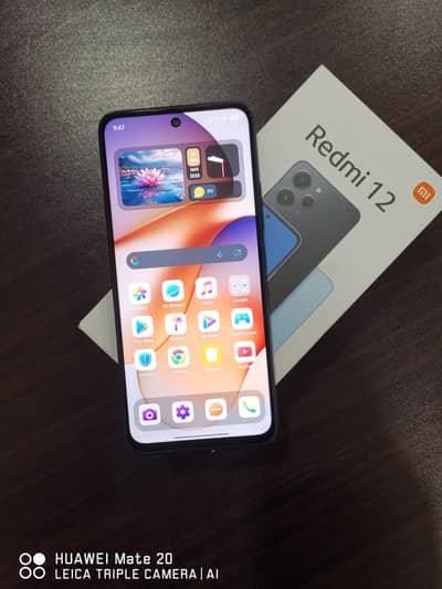 Redmi 12 8 256 full box all ok  9/10  all multan