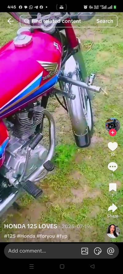 Honda g c 125 contact to WhatsApp 00971557741214