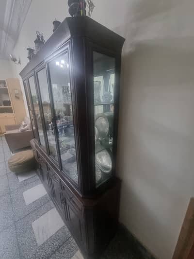 Solid wood show case