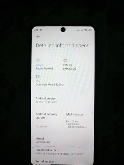 Redmi note 9s