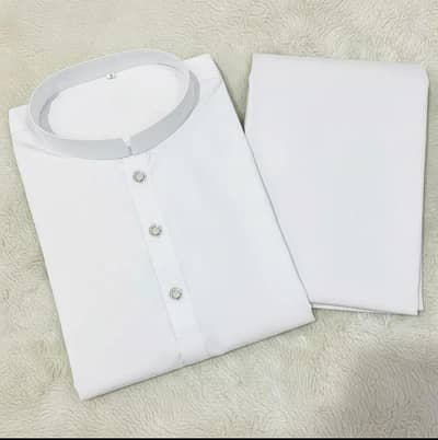 *Product Name*: 2 Pcs Men’s Stitched Wash And Wear Plain Kurta Pajama