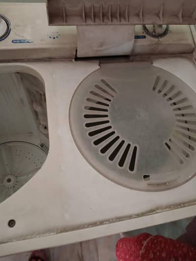 Haier washing machine double 8 kg