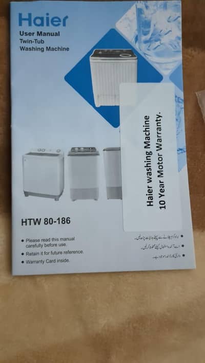 Washing machine semi automatic htw80-186