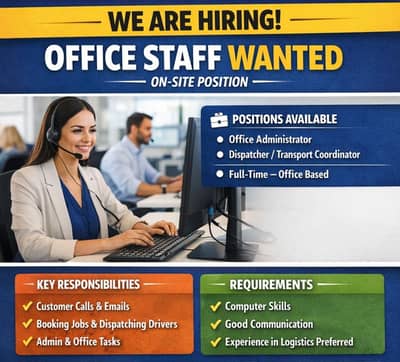 Office Administrator / Dispatcher / Transport Coordinator