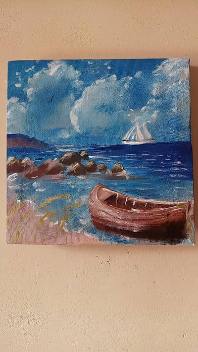 "Serene Seascape Painting"