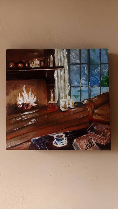 "Cozy Cabin Interior"