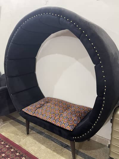 Black Round sofa