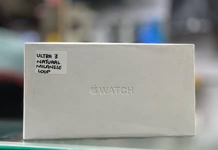 APPLE WATCH ULTRA 3 NATURAL MILANESE LOOP 49 MM BOX PACK NON ACTIVE