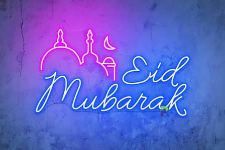 Stunning Eid Mubarak Neon Sign & Custom Decor