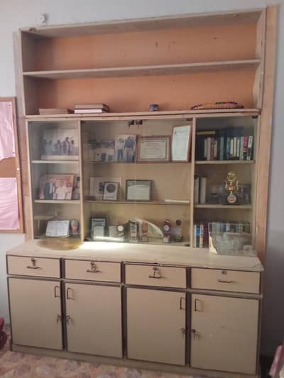 All in One: Office Awards Showcase/ cabinets and rocks