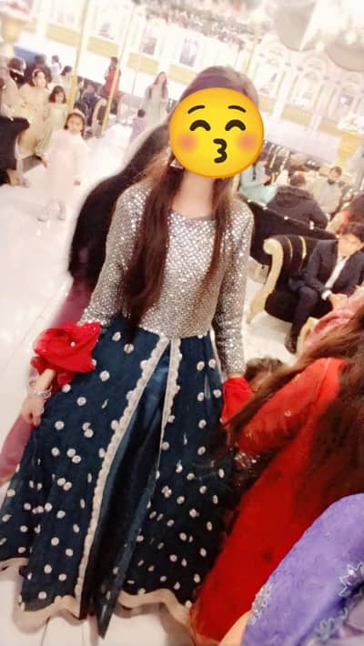 green and pink long maxi