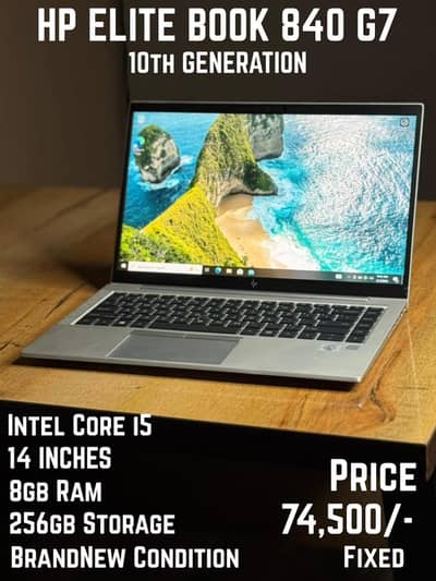 HP ELITE. BOOK 840 G7 - 14 inch intle core i5/10 8Gb 256Gb storage