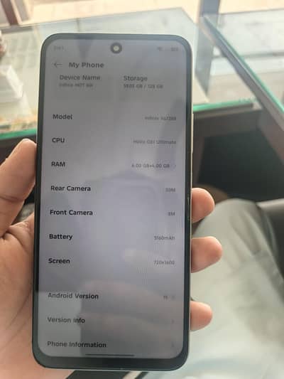 infinix hot 60i 6/128 9.5/10 with 7 month warrenty