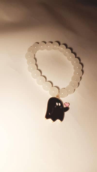 cute aesthetic ghost bracelet 