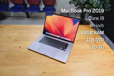 MacBook Pro 2019 16-inch Core i9 64GB RAM 512GB SSD | 4GB Graphics |