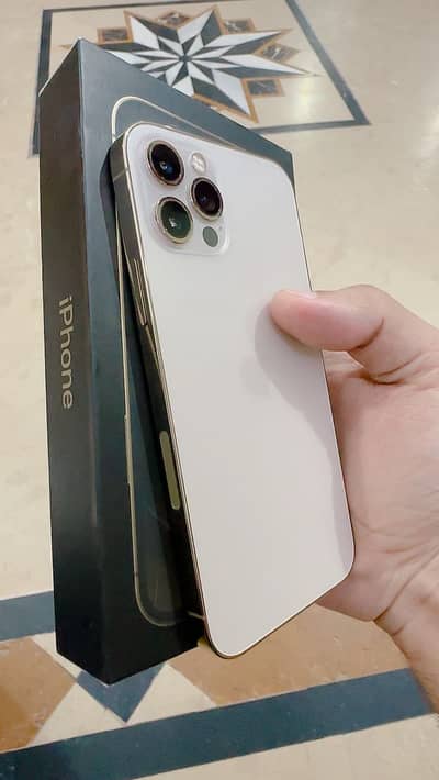 Iphone 12 pro with box 128gb officially PTA approved. 1st owner