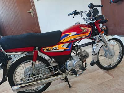 Honda CD-70 2025 Model For Sale (Just Like New)