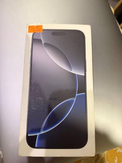 Iphone 16 pro max just box open