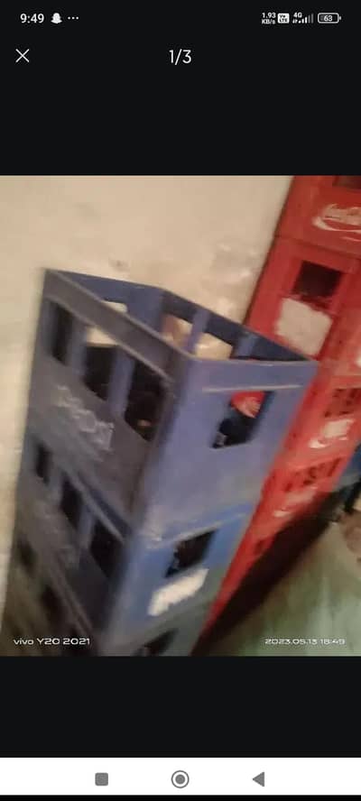 Pepsi shells empty crate daly