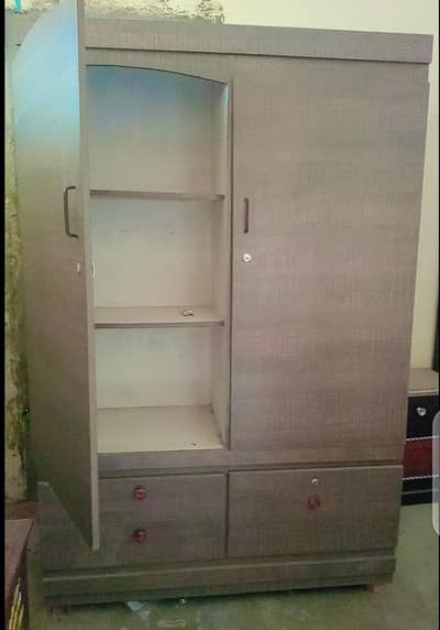 wardrobe and side tables