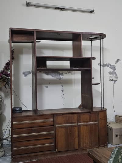 tv console wooden good condition