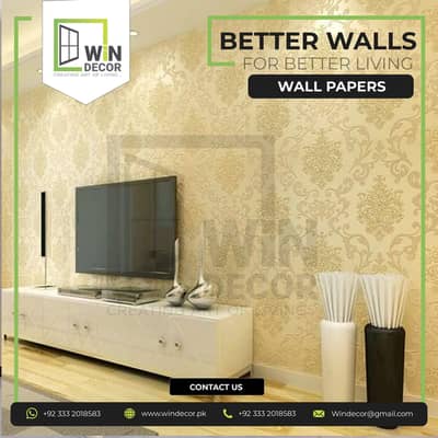 Imported Wallpaper 1650 rs pr Roll whole Sell price 35 rs sq ft