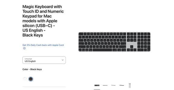 apple magic keyboard with. touch id
