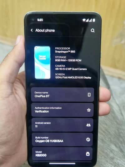 OnePlus 8T 8/128 10/10 Condition