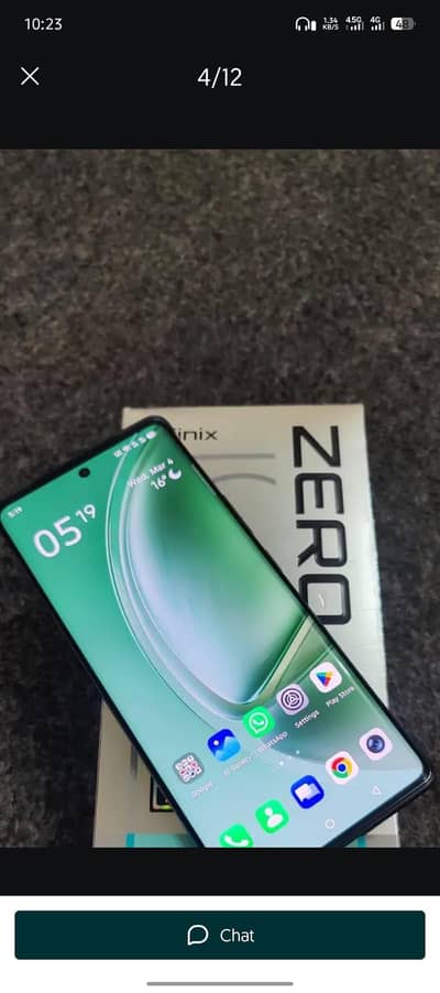 infinix zero 40 just box open 12 month waranty