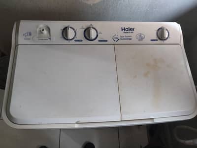 Haier 8KG twin tub washing machine 2year used