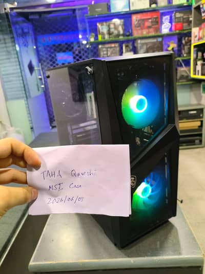 MSI forge 100R RGB Gaming PC Case | 2 ARGB fans | with box