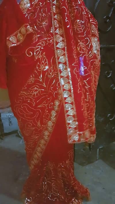sari red mahrom colour 03216544275