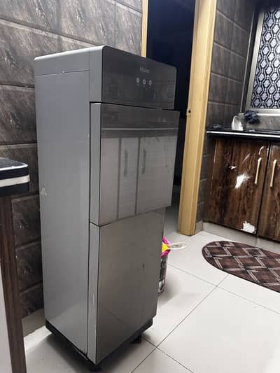 Haier HWD-336G Hot & Cold Water Dispenser with Mini Fridge