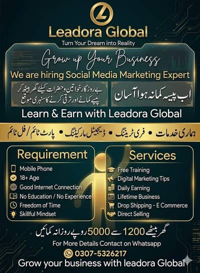 Leadora Global: Learn & Earn (Part-time/Full-time)
