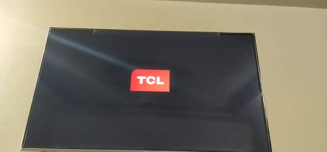 TCL led android 4k  55 inch led  with box completl assesries