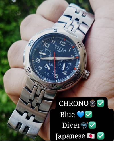 ORIGINAL NAUTICA CHRONOGRAPH JAPAN WATCH