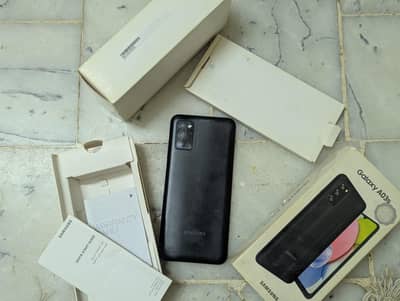 sumsung a03s [4-64gb] with box not a single only exchange
