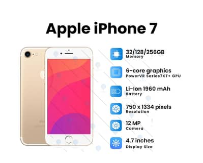 IPHONE 7 | PTA Approved | Used