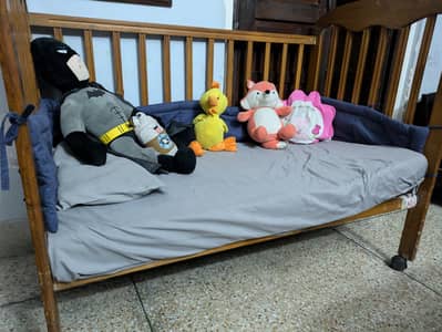 Baby wooden cot