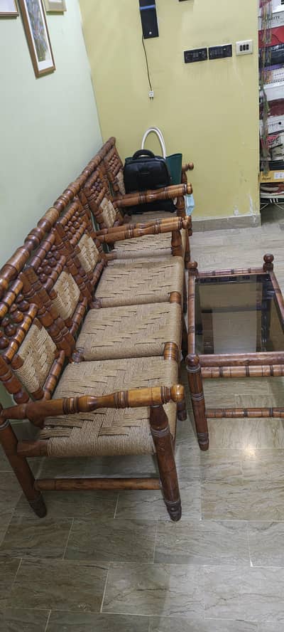 antique sofa set with table