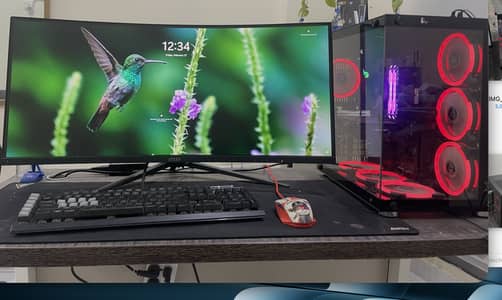 High-End Gaming PC + 34″ Monitor – Used, Excellent Condition