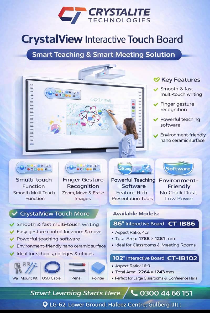 Interactive Smart touch board complete installation 1