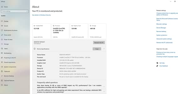 Lenovo All-in-One PC (Intel Core i7)