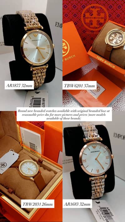 Original box pack branded watches