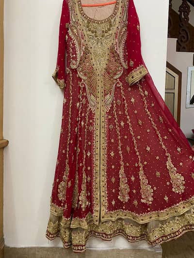 heavy work, PURE fabric bridal dress