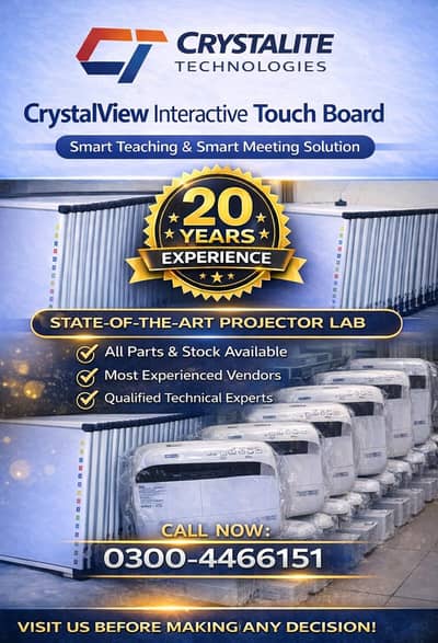 Interactive Smart touch board and LEDs projectors